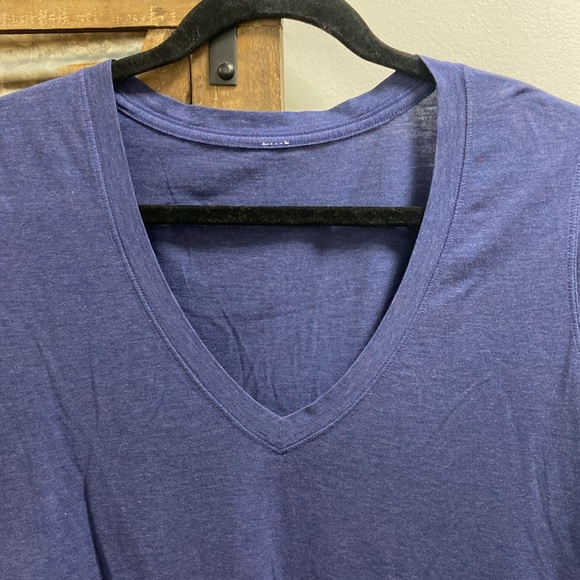 Lululemon || deep V blue tee - Picture 2 of 5